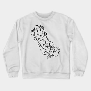 playing on a swing Crewneck Sweatshirt